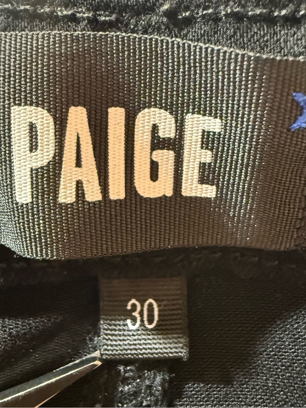 PAIGE Hoxton Ankle Skinny Jeans Black Shadow 30 High Rise Transcend Stretch